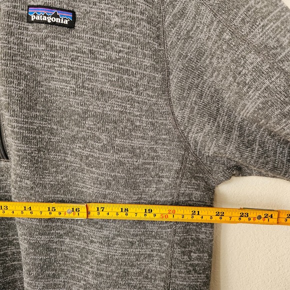 PATAGONIA Gray Worn Wear Men's Better 1/4 Zip Pullover Knit Fleece Sweater Sz L - Picture 14 of 15